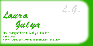 laura gulya business card